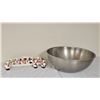 Image 1 : Stainless Steel Mixing Bowl and Chef Themed Spice Jars Set