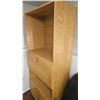 Image 2 : Light Wood Cabinet with Shelves and Storage Doors