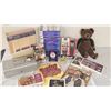 Image 1 : Lot: Tapes, Books, Teddy Bear, Clock, Perfume, Watch