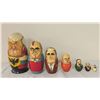 Image 1 : 7 Hand-Painted Russian Nesting Dolls With Political Figures
