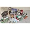 Image 3 : Decorative Plates, Candles, Frames, Clock, Collectibles Lot