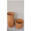 Image 4 : Lot: Clay Turtle, 2 Doulton Lambeth Planters, 2 Wall Masks