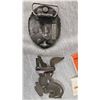 Image 5 : Collectibles Lot Incl. Belt Buckles, Glass Pitcher, Power Inverter
