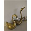 Image 2 : Brass Swan Figurines, Bird Wall Hook and Handbell Lot