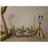 Image 3 : Brass Swan Figurines, Bird Wall Hook and Handbell Lot
