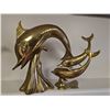 Image 4 : Polished Brass Dolphin Sculptures