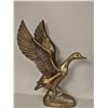 Image 1 : Solid Brass Flying Goose Figurine Statue