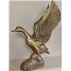 Image 2 : Solid Brass Flying Goose Figurine Statue