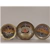 Image 1 : 3 Brass Decorative Embossed Plates With Scenic Designs