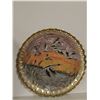 Image 4 : 3 Brass Decorative Embossed Plates With Scenic Designs