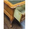 Image 4 : Wood And Glass Display Side Table With Two Drawers