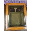 Image 5 : Wood And Glass Display Side Table With Two Drawers