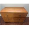 Image 1 : Wooden Six-Drawer Dresser with Metal Pulls