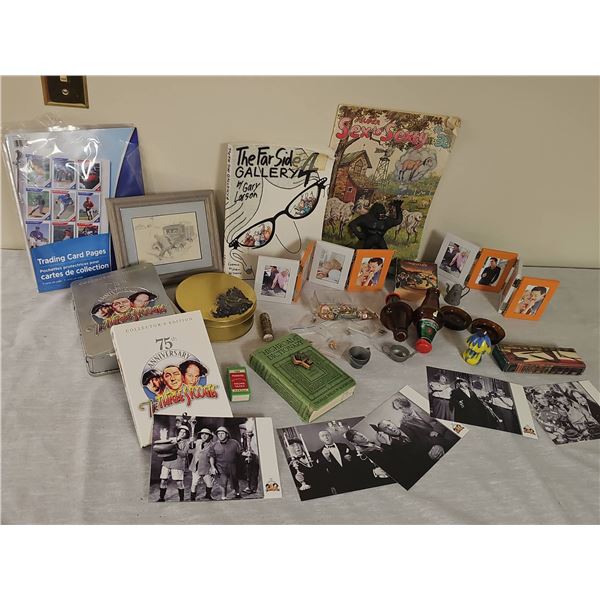 Collectibles Lot with Books, Photos, and Miscellaneous Items