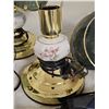 Image 5 : 2 Patchwork Leather Bags, 2 Table Lamps, Perfume, and Wallet