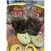 Image 5 : Handmade Indigenous Leather and Fur Moccasins and Mukluks