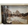 Image 4 : Black Ceramic Fondue Set with 6 Cups and Framed Landscape Art