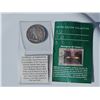 Image 1 : 1944-D Silver Walking Liberty Half Dollar and Australian Aboriginal Art Stamp
