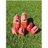 Image 1 : 6 Red Plastic Gasoline Fuel Containers