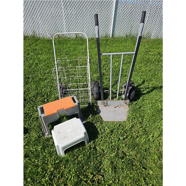 Utility Carts and Step Stools Lot