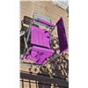 Image 4 : Purple Folding Director’s Chair with 2 Garden Stepping Stones