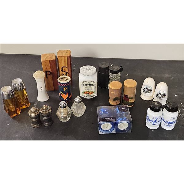 Salt and Pepper Shaker Collection, Mixed Materials