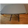 Image 2 : Rectangular Plastic Folding Table with Metal Legs
