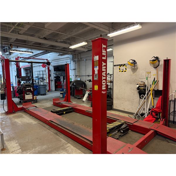 Hunter WA330 Laser Alignment rack w/ Rotary Lift 4 post hoist - Complete Set - Tested & Working
