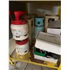 Image 3 : L1 - Yellow Uline metal flammable storage cabinet w/ R-1234y/f Refrigerant tanks