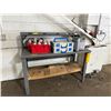 Image 1 : L1 - Heavy Duty Steel workbench w/ 8 electrical outlets & work light & electronic riser in box