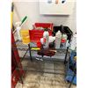 Image 1 : L1 - Rack & Contents - Misc. Aerosols, mop, etc.