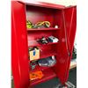 Image 2 : L1 - Red Steel Storage Cabinet  - 4 Shelves - 36x18x72"