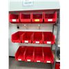 Image 1 : L1 - Group of red plastic organizing bins