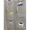 Image 2 : L2 - 3-Tier / 9-Door Heavy-Duty Steel Employee Storage Lockers (one door broken)