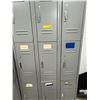 Image 2 : L2 - 3-Tier / 9-Door Heavy-Duty Steel Employee Storage Lockers