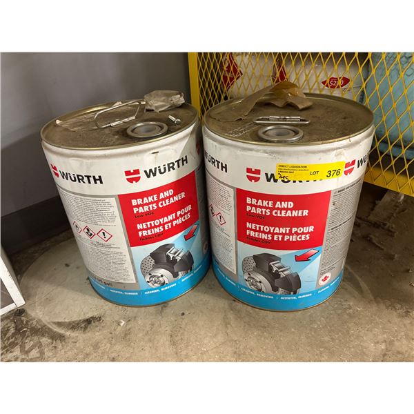 L2 - 2pc WÃ¼rth Metal Pails - Low VOC Brake and Parts Cleaner