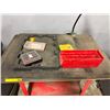Image 2 : L2 - Rolling Red dolly w/ padded top, sign & misc. tools