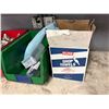 Image 3 : L2 - Contents of workbench including residue remover, suspension components, metal cans, etc.