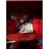 Image 4 : L2 - Contents of cabinet including grease gun, OEM Tesla hardware, misc. tools, etc.
