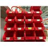 Image 2 : L2 - Group of Red Plastic Stacking Bins