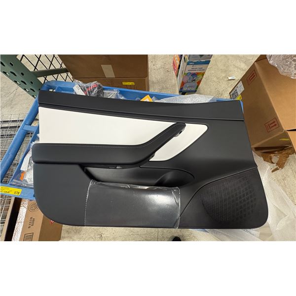 L2 - Tesla Door Card (could be from Model 3) - Black on White Door Card