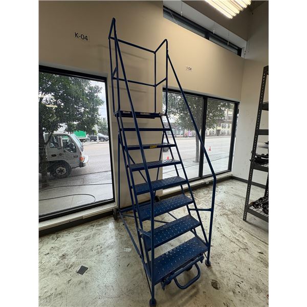 L2 - Canway rolling step ladder w/ handrails - 8 steps