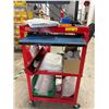 Image 3 : L2 - Rolling Cart & Contents including plastic bags, scanner, monitor, etc.