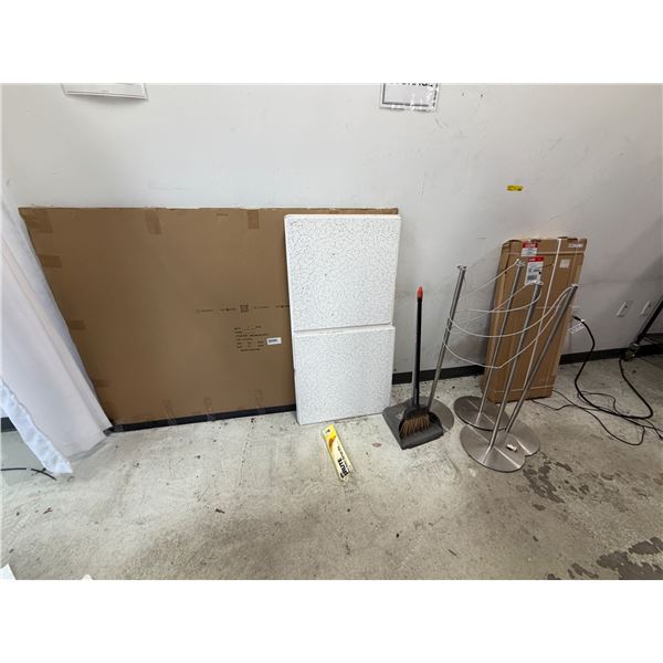 L2 - Group - Uline pedestal sign holder & stanchions