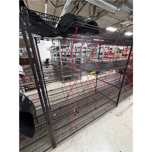 L2 - Uline Adjustable racking w/ OEM Brand New Tesla Wheel liners