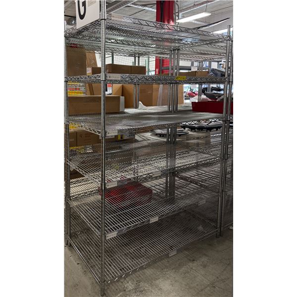 L2 - Adjustable Uline wire steel rack - 48x24x72"
