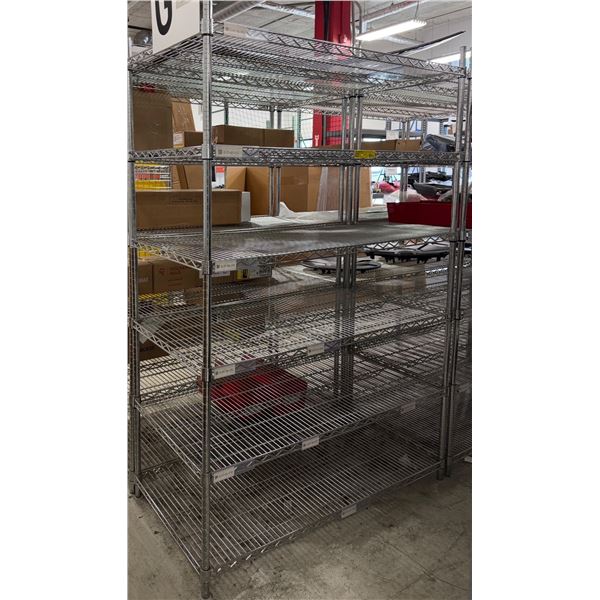 L2 - Adjustable Uline wire steel rack - 48x24x72"