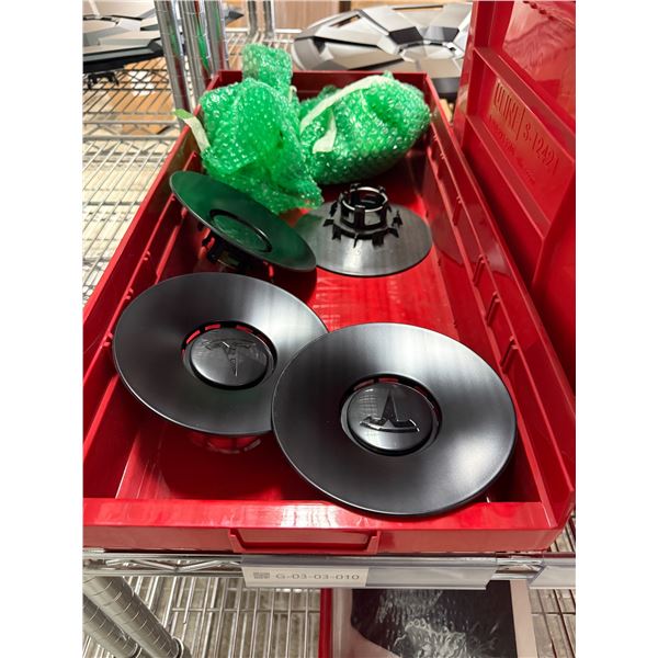 L2 - Shelf - BNIB OEM Tesla Instrument Clusters (x2) Part#: 1447934-00-E (Model S/X) + Misc. parts