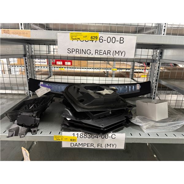L2 - BNIB active louvre, trunk sill & panel assemblies