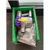 Image 1 : L2 - Group lot of Dyson Vacuum, Handy tool kit and Assorted commercial hardware components